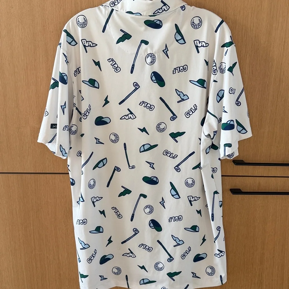BAD BIRDIE YARD SALE Golf POLO Short Sleeve Shirt Men’s Size X-Large